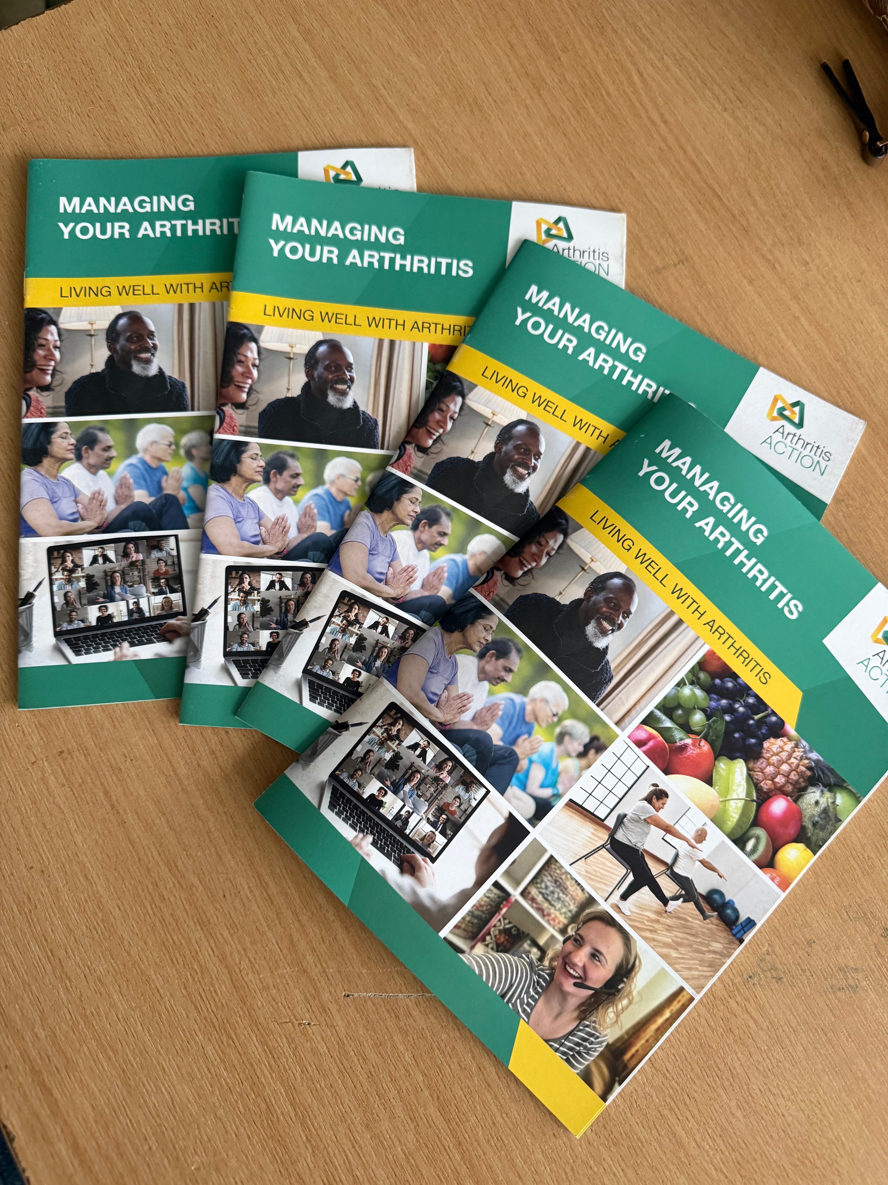 Printed marketing materials and project visuals from Women's Health Circles